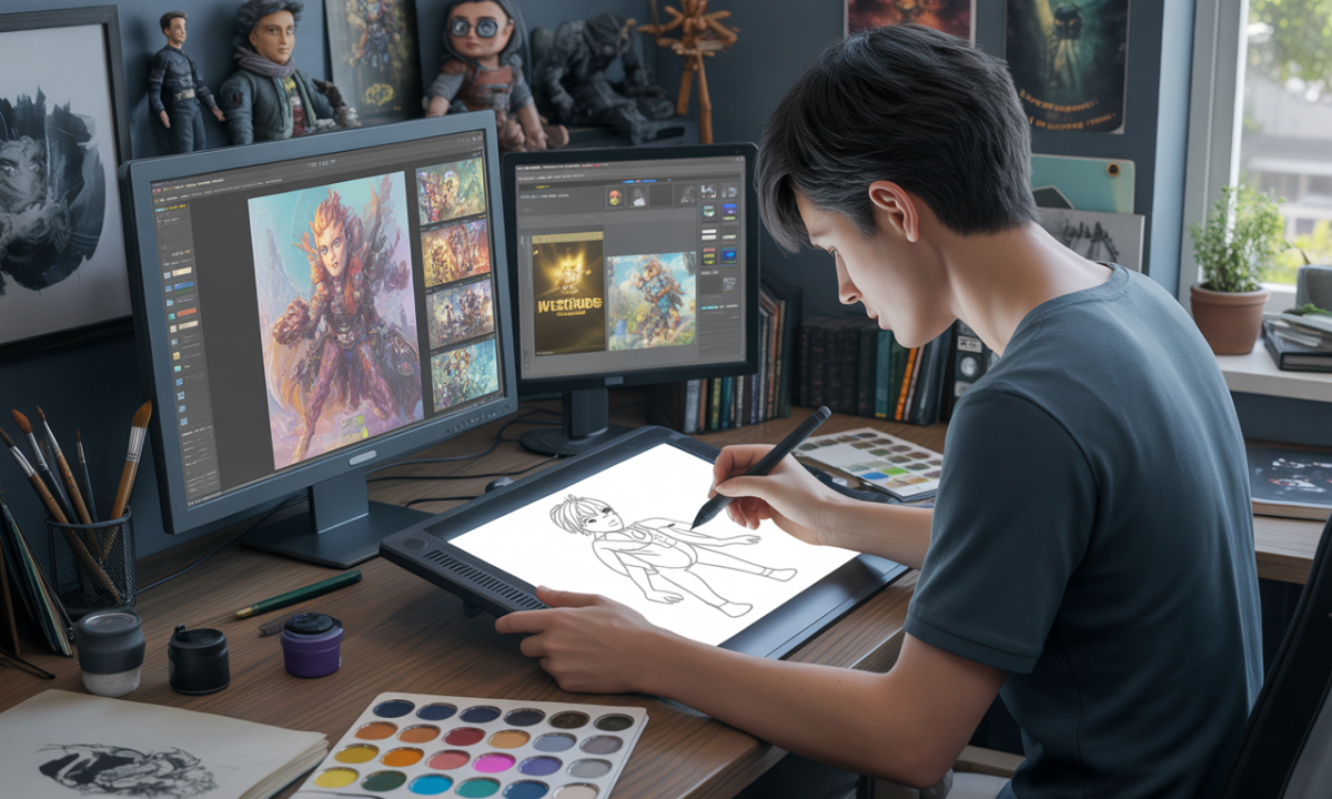Comment devenir illustrateur spĂ©cialisĂ© dans l’univers du jeu vidĂ©o geek ? dĂ©couvrez comment devenir illustrateur spĂ©cialisĂ© dans l'univers du jeu vidĂ©o geek et donnez vie Ă vos crĂ©ations en maĂ®trisant les techniques et tendances du secteur.